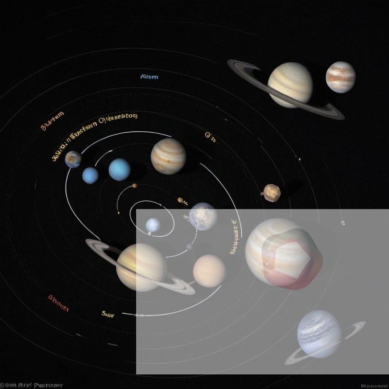 A view of the solar system showing all the planets in orbit – Foki